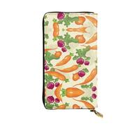 Kfjghhl Cartoon Vegetables Women's Wallet Large Capacity Ladies Card Phone Holder RFID Blocking Wristlet Leather Her