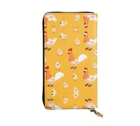 Kfjghhl Chicken Chick Women's Wallet Large Capacity Ladies Card Phone Holder RFID Blocking Wristlet Leather Her