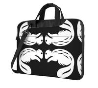 Kfjghhl Classic Black Beaver Laptop Bag Briefcase Pad Notebook Compartment Elegant Business Bag Separate Office