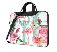 Kfjghhl Classic Cactus Flamingo Rose Flowers Laptop Bag Briefcase Pad Notebook Compartment Elegant Business Bag Separate Office
