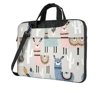 Kfjghhl Classic Llama Cactus Laptop Bag Briefcase Pad Notebook Compartment Elegant Business Bag Separate Office