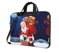Kfjghhl Classic Santa Claus Laptop Bag Briefcase Pad Notebook Compartment Elegant Business Bag Separate Office