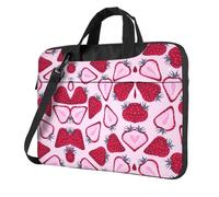 Kfjghhl Classic Strawberry Pattern Laptop Bag Briefcase Pad Notebook Compartment Elegant Business Bag Separate Office