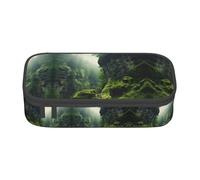Kfjghhl Cliff Moss Pencil Case Large Girls Boys Cute Pencil Case Secondary Big Capacity Zipper Compartments