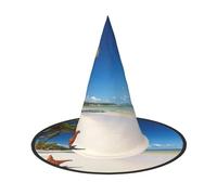 Kfjghhl Coconut Palm Beach Halloween Hat Wicked Costumes Adult Unisex Headband Fancy Dress Accessory Christmas Party,Cosplay Magician Costume Outfit Halloween