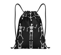 Kfjghhl Cool Skeleton Drawstring Backpack Bag Sport Sackpack Bulk Cinch Gym Bag Women Men Children Outdoor Sport