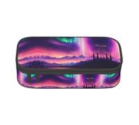 Kfjghhl Dark Northern Lights Pencil Case Large Girls Boys Cute Pencil Case Secondary Big Capacity Zipper Compartments