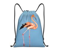 Kfjghhl Flamingo In Water Ripple Drawstring Backpack Bag Sport Sackpack Bulk Cinch Gym Bag Women Men Children Outdoor Sport