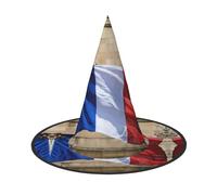Kfjghhl French Flag Halloween Hat Wicked Costumes Adult Unisex Headband Fancy Dress Accessory Christmas Party,Cosplay Magician Costume Outfit Halloween