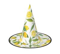 Kfjghhl Fresh Tropical Lemons Halloween Hat Wicked Costumes Adult Unisex Headband Fancy Dress Accessory Christmas Party,Cosplay Magician Costume Outfit Halloween