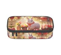 Kfjghhl Fun Easter Rabbit Pencil Case Large Girls Boys Cute Pencil Case Secondary Big Capacity Zipper Compartments