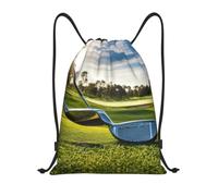 Kfjghhl Golf Club Drawstring Backpack Bag Sport Sackpack Bulk Cinch Gym Bag Women Men Children Outdoor Sport