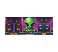 Kfjghhl Green Alien Mouse Mat Large Mouse Pad 80x30x0.3cm Mousepad Desk Mat Gaming Mouse Rubber Base Table Pad