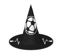 Kfjghhl I Love Soccer Halloween Hat Wicked Costumes Adult Unisex Headband Fancy Dress Accessory Christmas Party,Cosplay Magician Costume Outfit Halloween