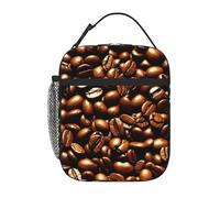 Kfjghhl Insulated Funny Roasted Coffee Beans Lunch Bag Women Adult Work Cool Bag Lunch Box Tote Bags School Picnic Travel BBQ