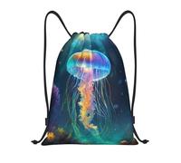 Kfjghhl Jellyfish Ocean Drawstring Backpack Bag Sport Sackpack Bulk Cinch Gym Bag Women Men Children Outdoor Sport