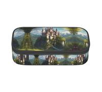 Kfjghhl Legendary Fairy Tale Castle03 Pencil Case Large Girls Boys Cute Pencil Case Secondary Big Capacity Zipper Compartments