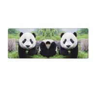 Kfjghhl Lovely Panda Walking On The Grassland Mouse Mat Large Mouse Pad 80x30x0.3cm Mousepad Desk Mat Gaming Mouse Rubber Base Table Pad
