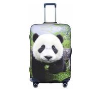 Kfjghhl Lovely Panda Walking On The Grassland Washable Luggage Cover Fashion Suitcase Protector Fits 18-32 Inch Travel Luggage Cover