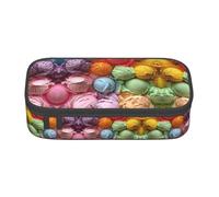Kfjghhl Many Colored Ice Cream Pencil Case Large Girls Boys Cute Pencil Case Secondary Big Capacity Zipper Compartments