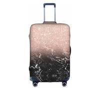 Kfjghhl Marble Color Rose Gold Washable Luggage Cover Fashion Suitcase Protector Fits 18-32 Inch Travel Luggage Cover