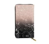 Kfjghhl Marble Color Rose Gold Women's Wallet Large Capacity Ladies Card Phone Holder RFID Blocking Wristlet Leather Her