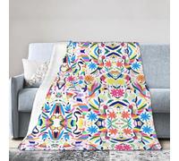 Kfjghhl Mexican Otomi Animals Fleece Throw Blanket Bed Super Soft Warm Sofa Throw Blanket Bedspread Polar Fleece Blanket