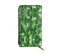 Kfjghhl Monstera Deliciosa Banana Palm Women's Wallet Large Capacity Ladies Card Phone Holder RFID Blocking Wristlet Leather Her
