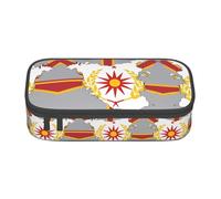 Kfjghhl Northern Macedonia Flag Map01 Pencil Case Large Girls Boys Cute Pencil Case Secondary Big Capacity Zipper Compartments