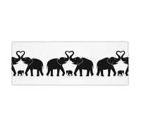 Kfjghhl Old Elephant And Young Elephant Mouse Mat Large Mouse Pad 80x30x0.3cm Mousepad Desk Mat Gaming Mouse Rubber Base Table Pad
