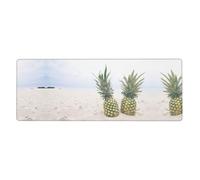 Kfjghhl Pineapples On The Summer Beach Mouse Mat Large Mouse Pad 80x30x0.3cm Mousepad Desk Mat Gaming Mouse Rubber Base Table Pad