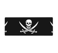 Kfjghhl Pirate Flag Mouse Mat Large Mouse Pad 80x30x0.3cm Mousepad Desk Mat Gaming Mouse Rubber Base Table Pad