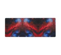 Kfjghhl Red Blue Galaxy Mouse Mat Large Mouse Pad 80x30x0.3cm Mousepad Desk Mat Gaming Mouse Rubber Base Table Pad