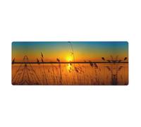Kfjghhl Reeds By The River Mouse Mat Large Mouse Pad 80x30x0.3cm Mousepad Desk Mat Gaming Mouse Rubber Base Table Pad