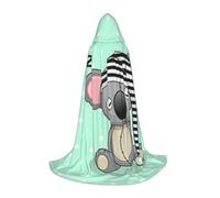 Kfjghhl Sleeping Koala Cap Hooded Cloak Cape Costume Party Halloween Cosplay Fancy Dress Up 35-55 In Teenagers Kids