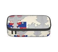 Kfjghhl Slovenia Topographic Map Pencil Case Large Girls Boys Cute Pencil Case Secondary Big Capacity Zipper Compartments
