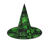 Kfjghhl St Patricks Day Leaves Halloween Hat Wicked Costumes Adult Unisex Headband Fancy Dress Accessory Christmas Party,Cosplay Magician Costume Outfit Halloween