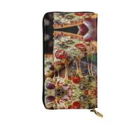 Kfjghhl Tasty Pizza Women's Wallet Large Capacity Ladies Card Phone Holder RFID Blocking Wristlet Leather Her