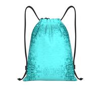 Kfjghhl Teal Blue Drawstring Backpack Bag Sport Sackpack Bulk Cinch Gym Bag Women Men Children Outdoor Sport