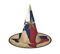 Kfjghhl Texas State Flag Map01 Halloween Hat Wicked Costumes Adult Unisex Headband Fancy Dress Accessory Christmas Party,Cosplay Magician Costume Outfit Halloween
