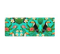 Kfjghhl Tropical Birds And Plant Leaf Mouse Mat Large Mouse Pad 80x30x0.3cm Mousepad Desk Mat Gaming Mouse Rubber Base Table Pad