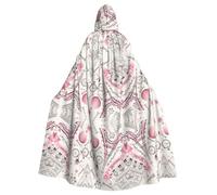 Kfjghhl Unisex Romantic Paris Butterfly Hooded Cloak Cape Costume Party Halloween Cosplay Adult Hoodies Robe Christmas 58"