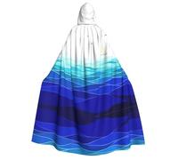Kfjghhl Unisexocean Waves Sailboat With Birds Maritime Hooded Cloak Cape Halloween Cosplay Costumes Knight Goth'S Strange Clothes Robe