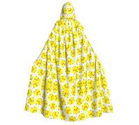 Kfjghhl Unisexyellow Chicken Hooded Cloak Cape Halloween Cosplay Costumes Knight Goth'S Strange Clothes Robe