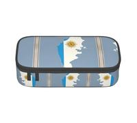 Kfjghhl Uruguay Flag Map02 Pencil Case Large Girls Boys Cute Pencil Case Secondary Big Capacity Zipper Compartments