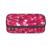 Kfjghhl Valentine's Day Love Heart Pencil Case Large Girls Boys Cute Pencil Case Secondary Big Capacity Zipper Compartments