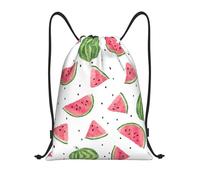 Kfjghhl Watermelon Fresh Fruit Drawstring Backpack Bag Sport Sackpack Bulk Cinch Gym Bag Women Men Children Outdoor Sport