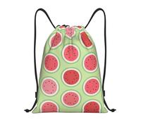Kfjghhl Watermelon Green Drawstring Backpack Bag Sport Sackpack Bulk Cinch Gym Bag Women Men Children Outdoor Sport