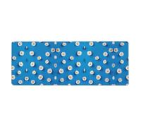 Kfjghhl White Daisy Mouse Mat Large Mouse Pad 80x30x0.3cm Mousepad Desk Mat Gaming Mouse Rubber Base Table Pad