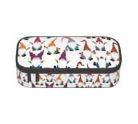 Kfjghhl Xmas Funny Gnomes Pencil Case Large Girls Boys Cute Pencil Case Secondary Big Capacity Zipper Compartments